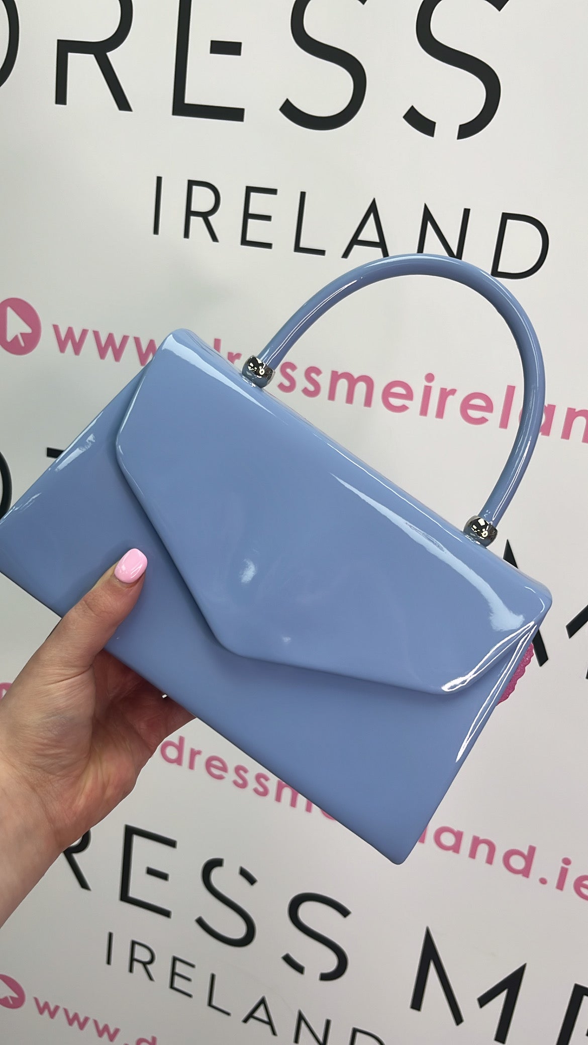 LARA CLUTCH BAG - BLUE