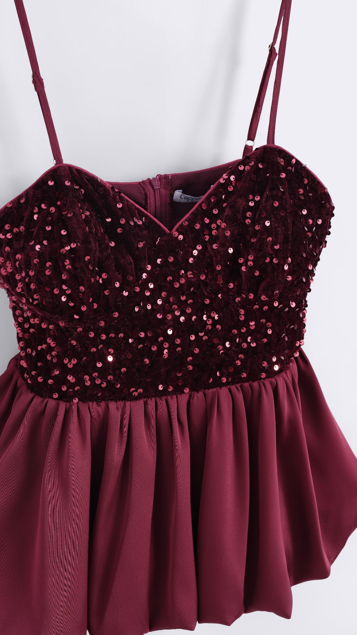 MACIE TOP - BURGANDY