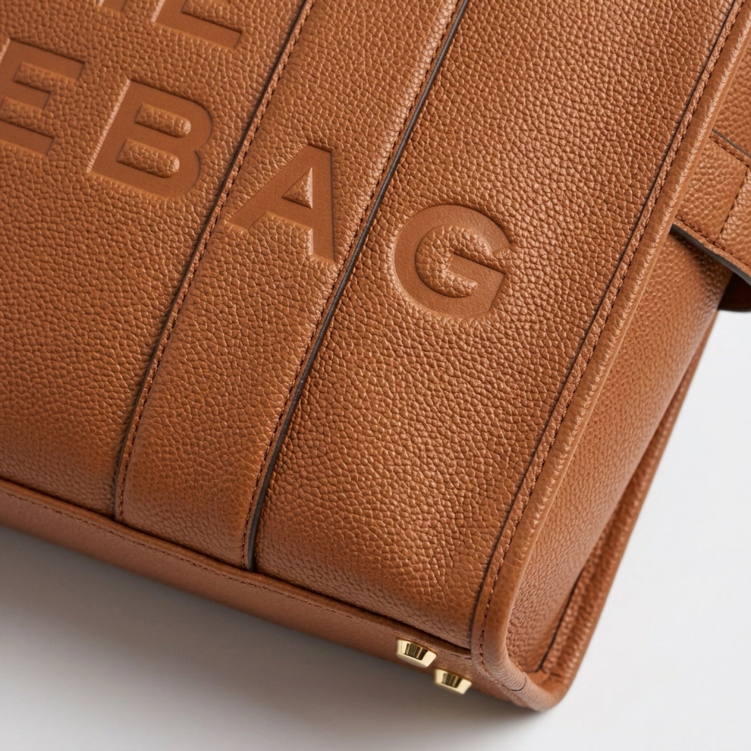 RIA Structured Tote Bag - Camel