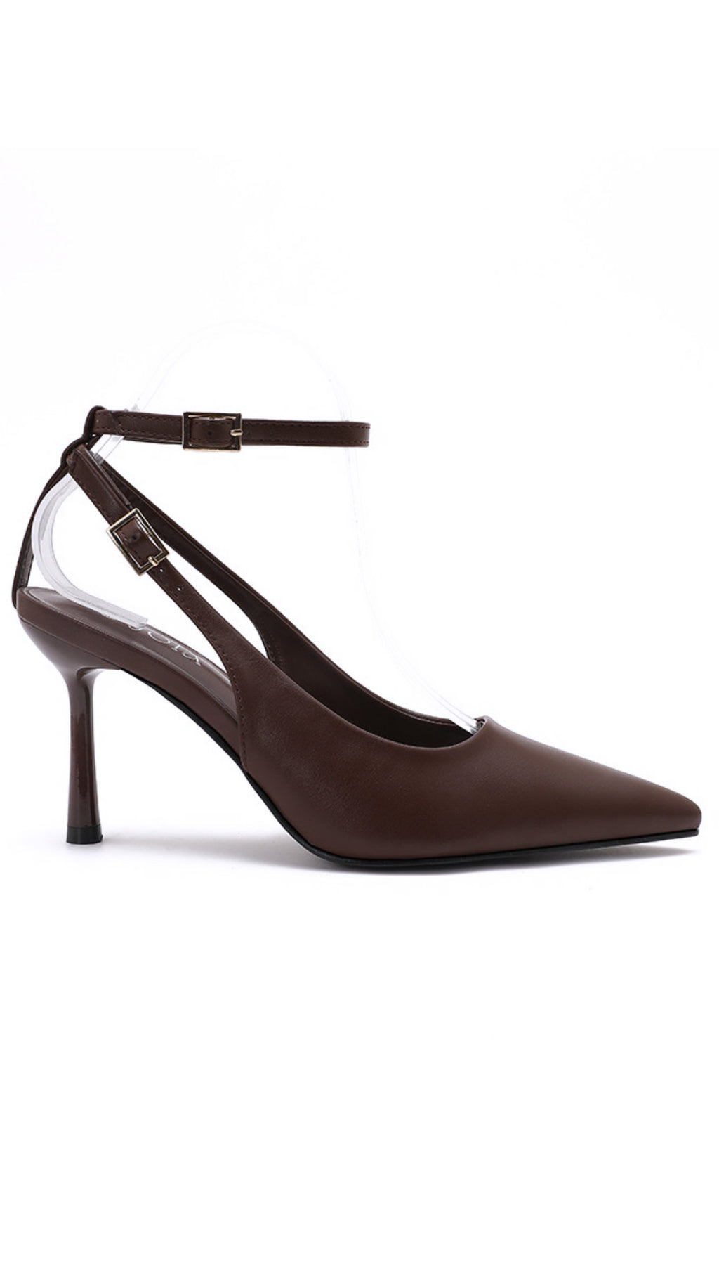 MEGAN HEELS - BROWN