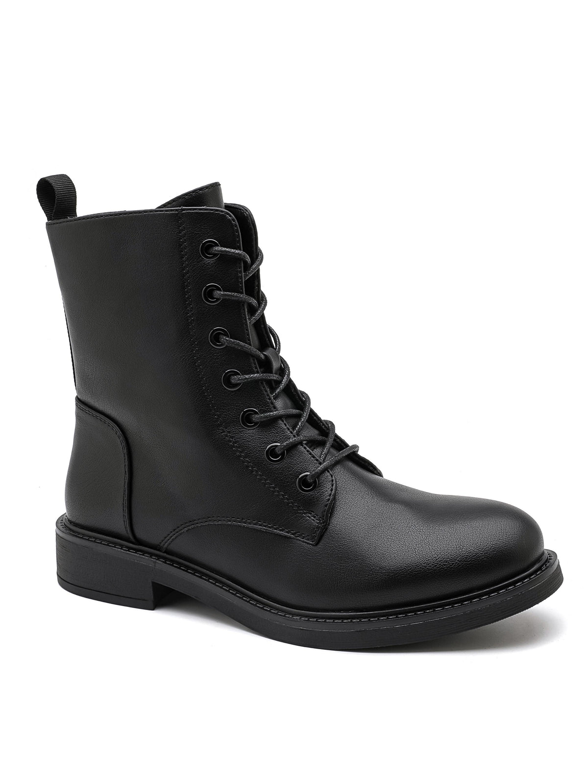 Grainne Lace-Up Ankle Boots – Black