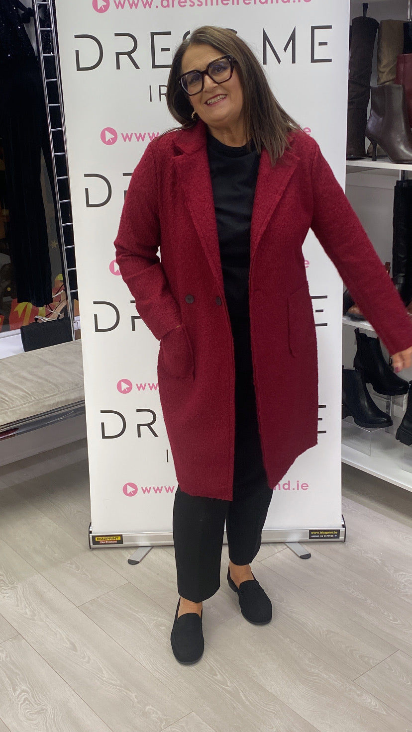 MEGAN JACKET - BURGUNDY