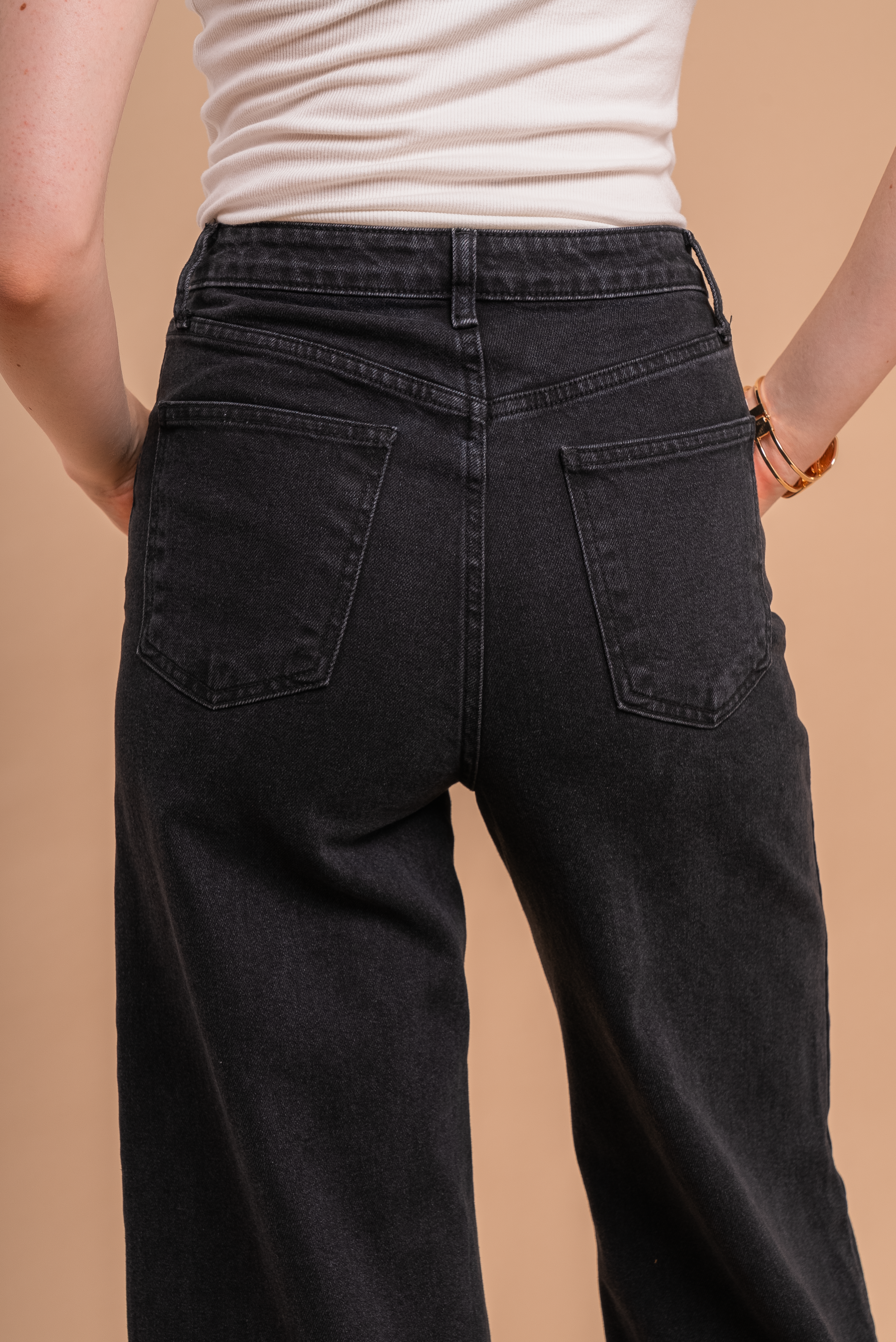 Bonnie Black Wide Leg Jeans