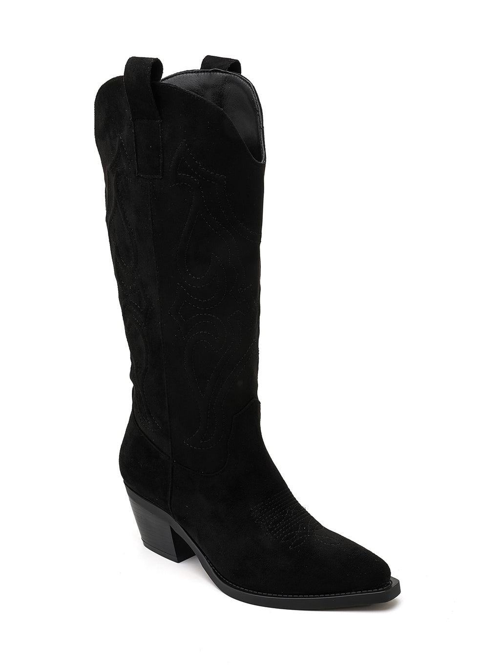 ROSIE COWBOY WESTERN BOOTS - BLACK
