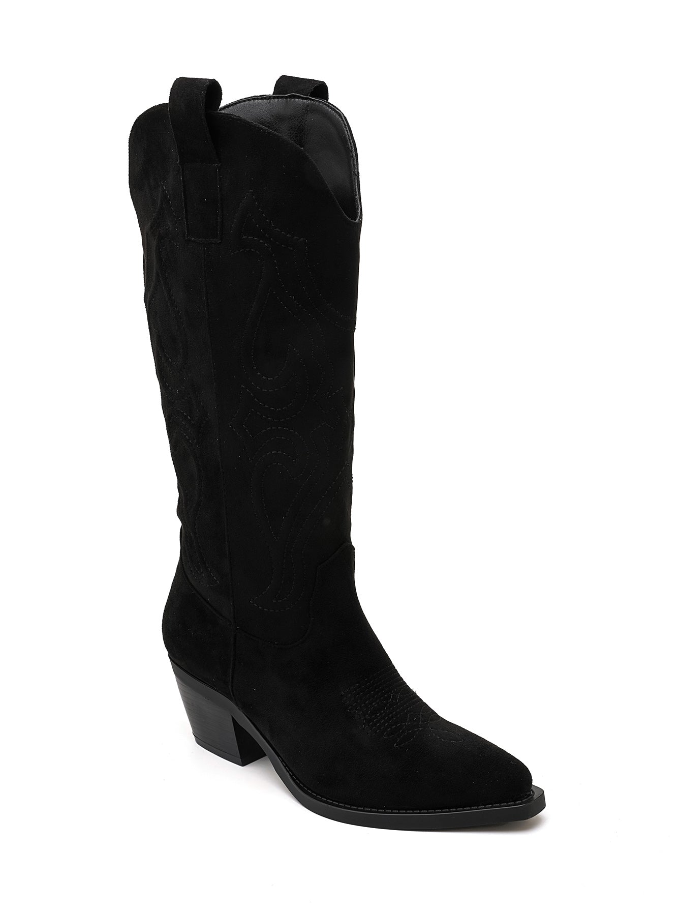 ROSIE COWBOY WESTERN BOOTS - BLACK