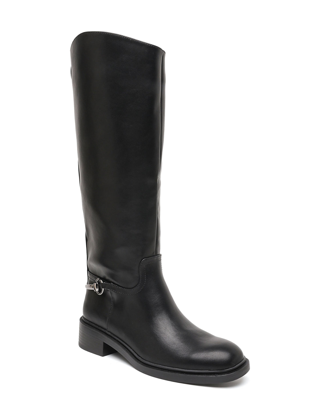 Holly Black Knee-High Riding Boots