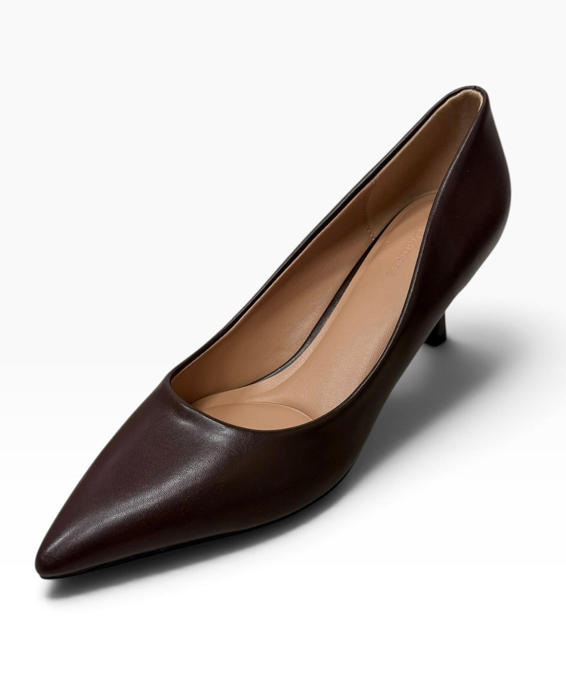 Yasmin Brown Classic Pointed-Toe Heels
