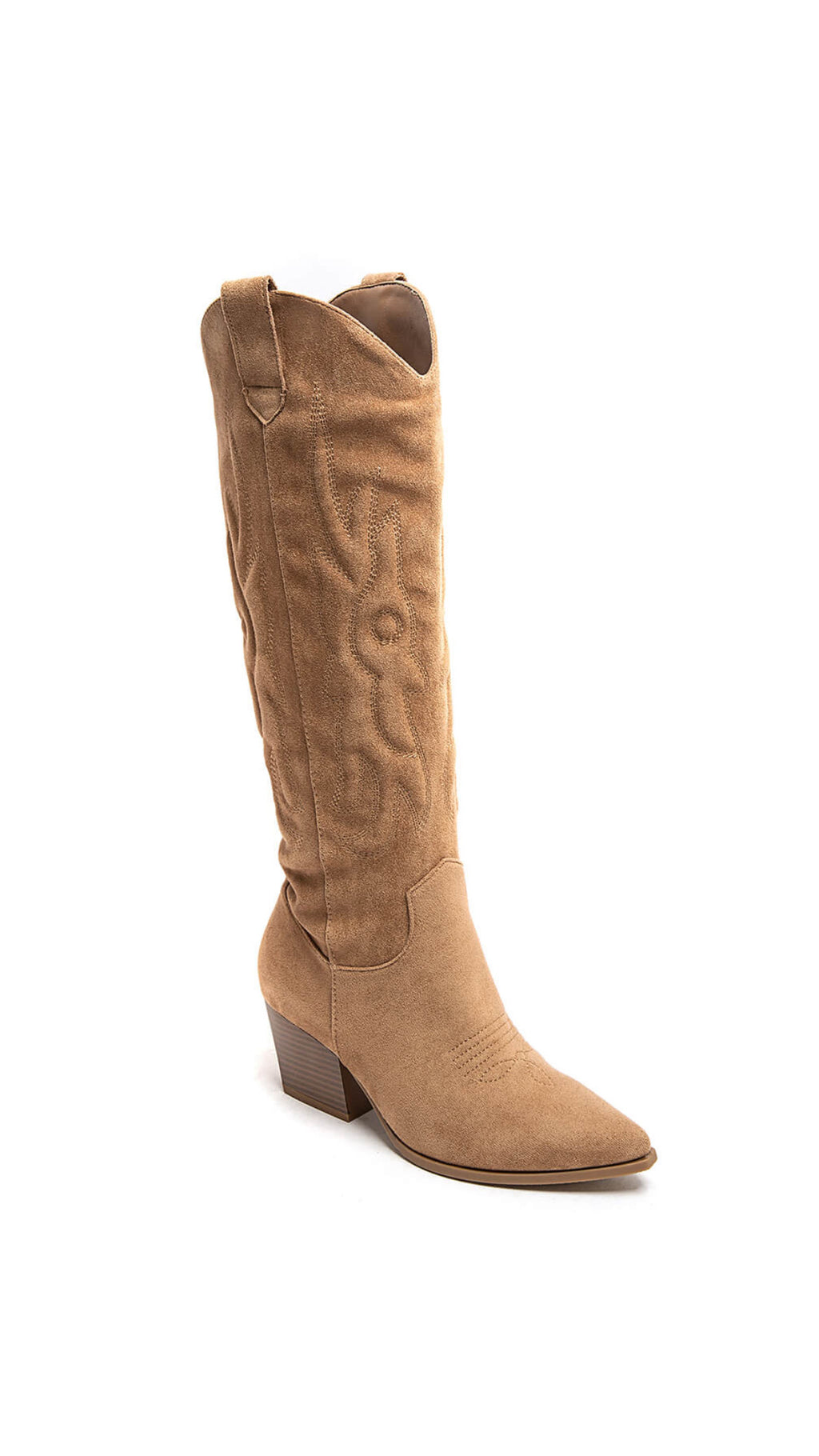 EVE COWBOY WESTERN BOOTS - CAMEL