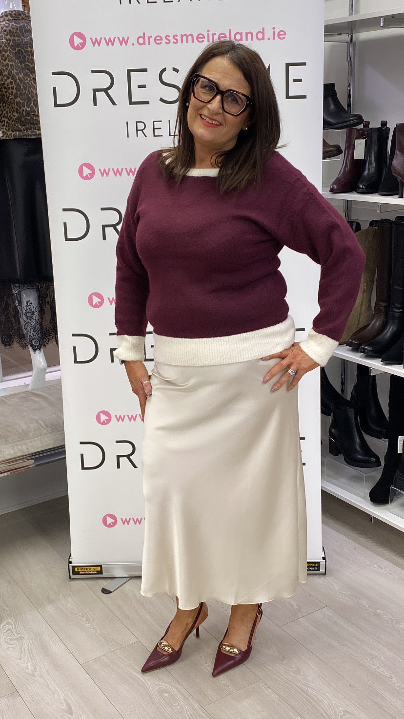 THEA JUMPER - BURGANDY