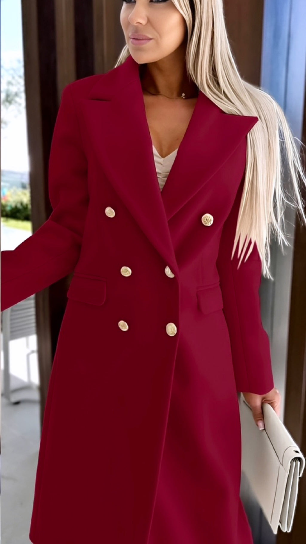 JADE COAT - BURGUNDY