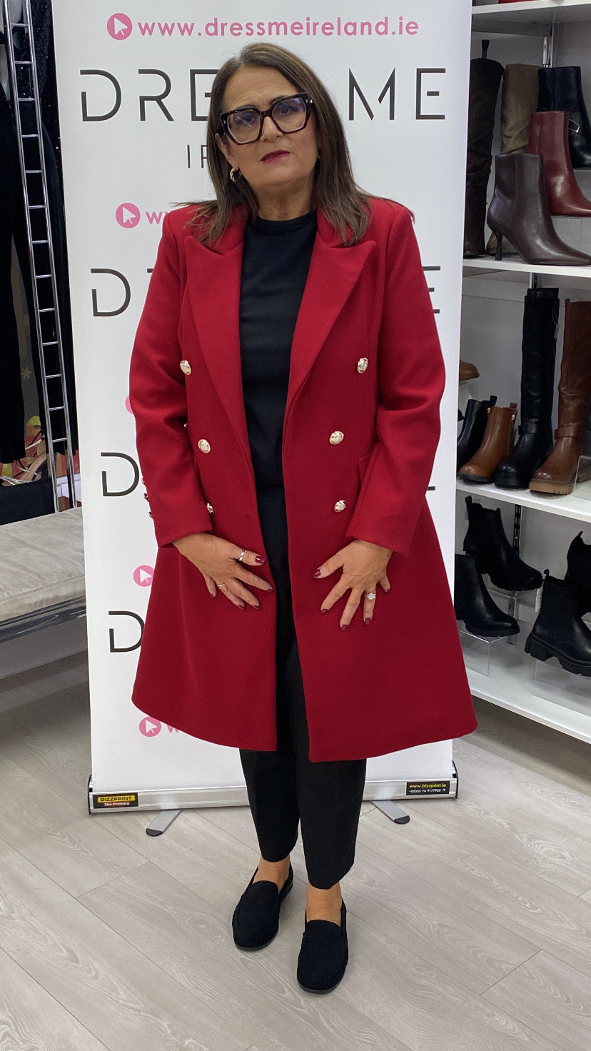 JADE COAT - BURGUNDY