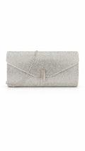 ZOE CLUTCH BAG - SILVER