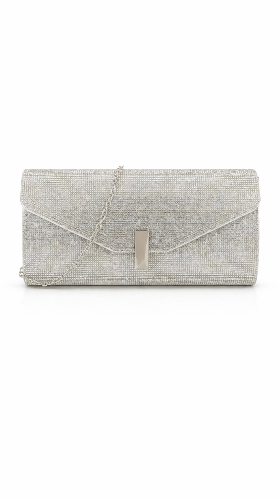 ZOE CLUTCH BAG - SILVER