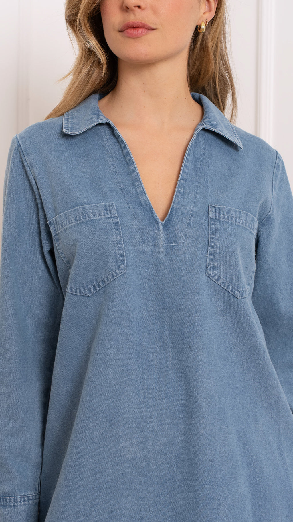 MAURA DRESS - DENIM