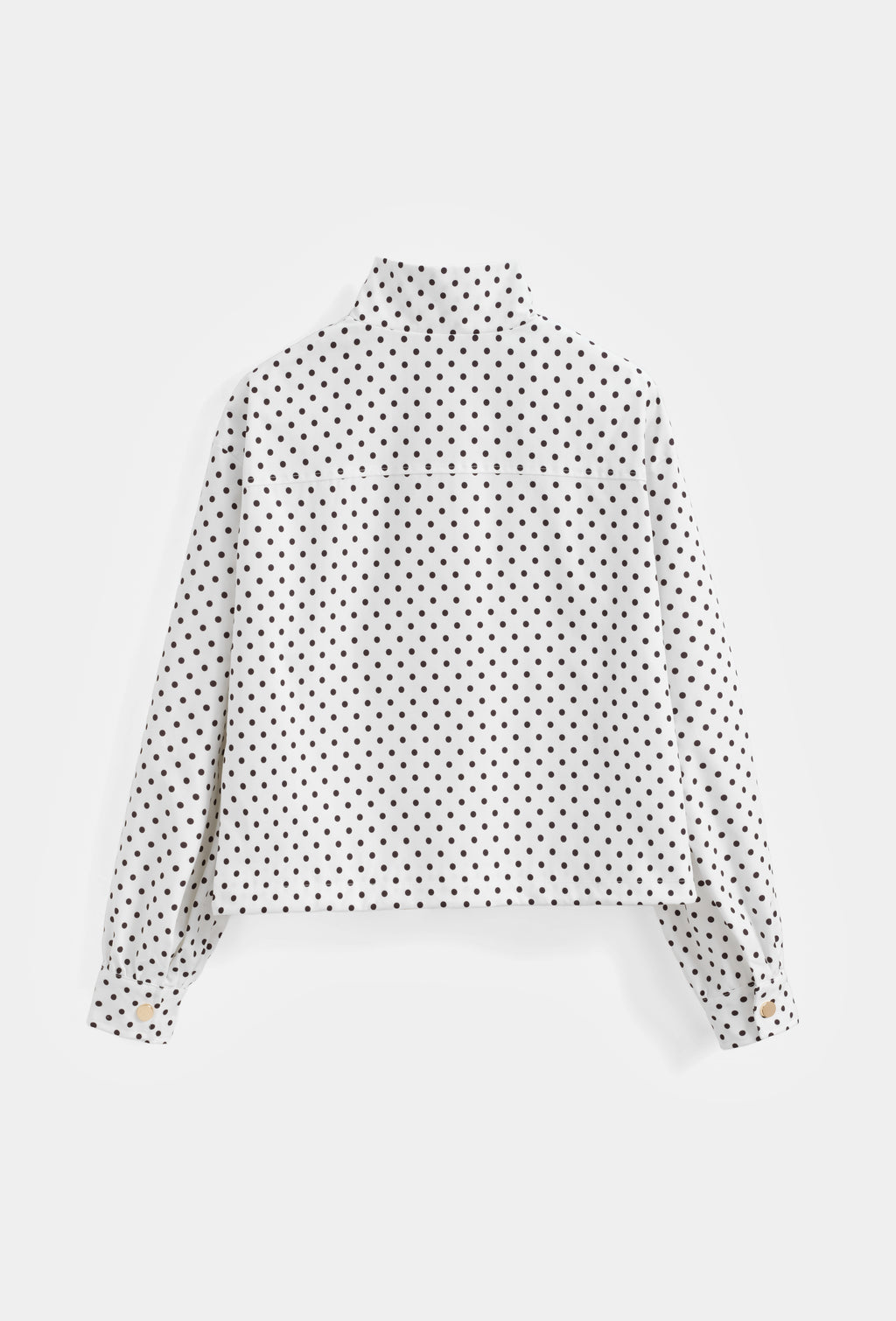 Elara Polka Dot Lightweight Jacket - White