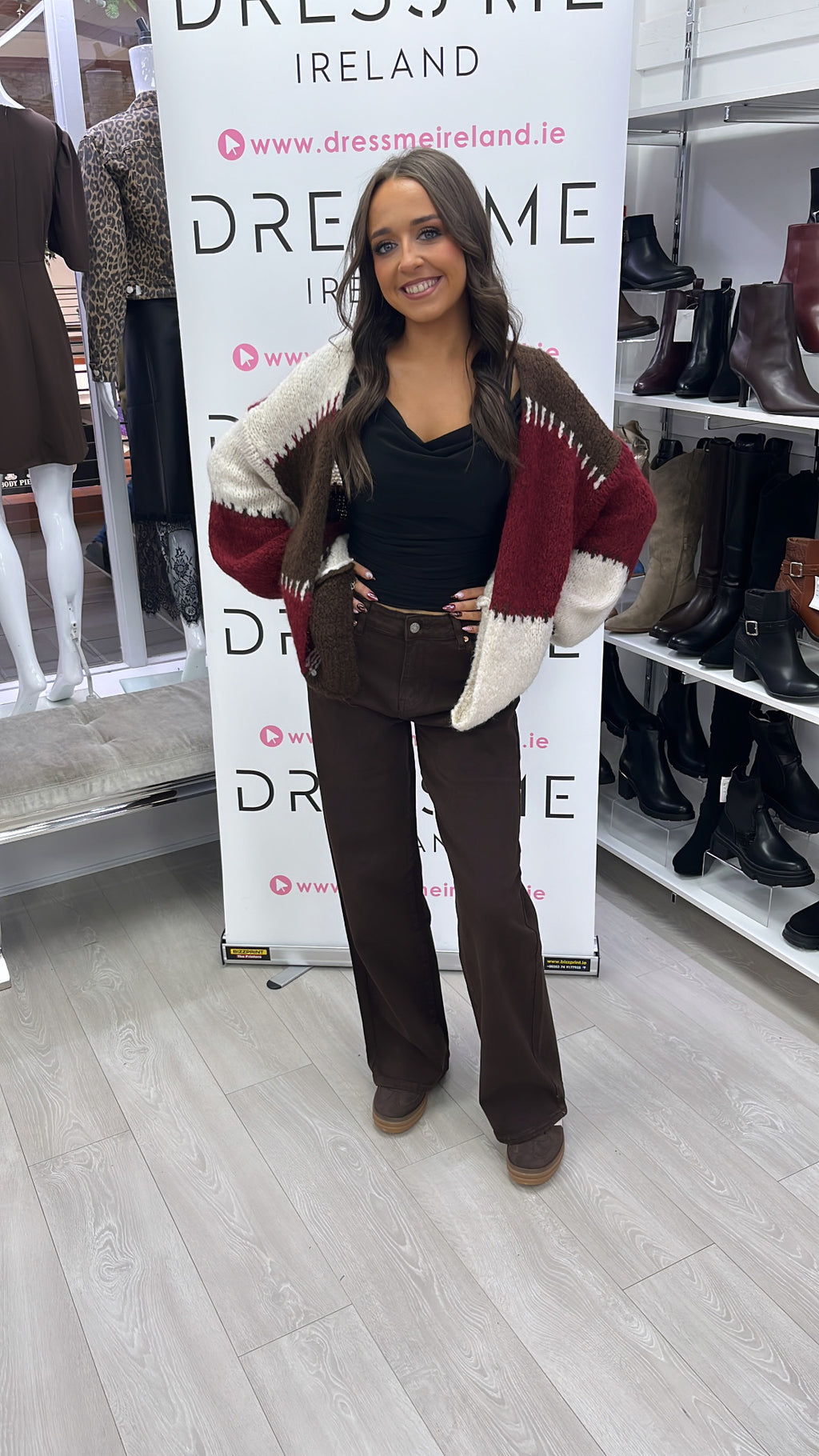 DEMI CARDIGAN - BURGANDY