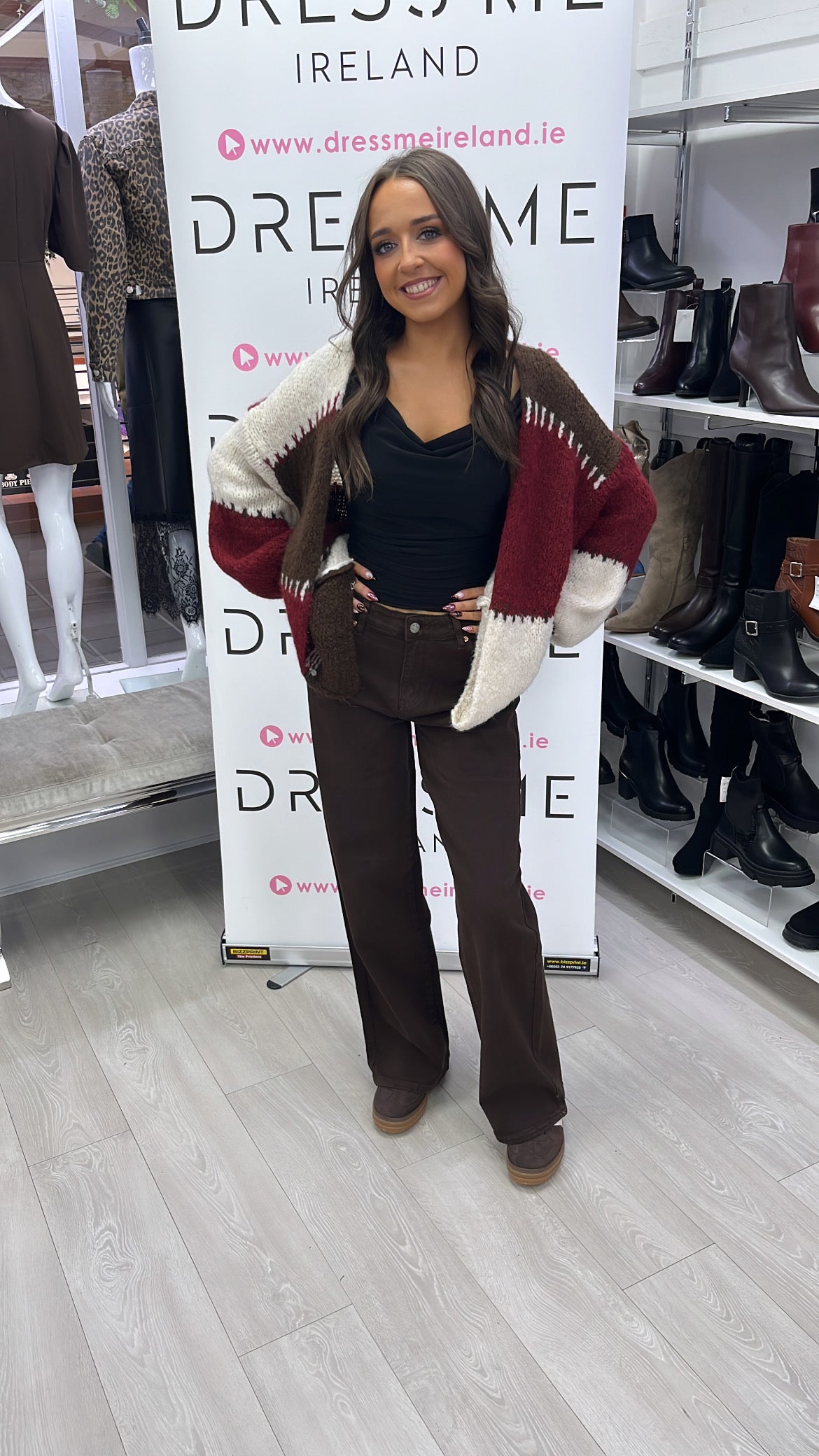 DEMI CARDIGAN - BURGANDY