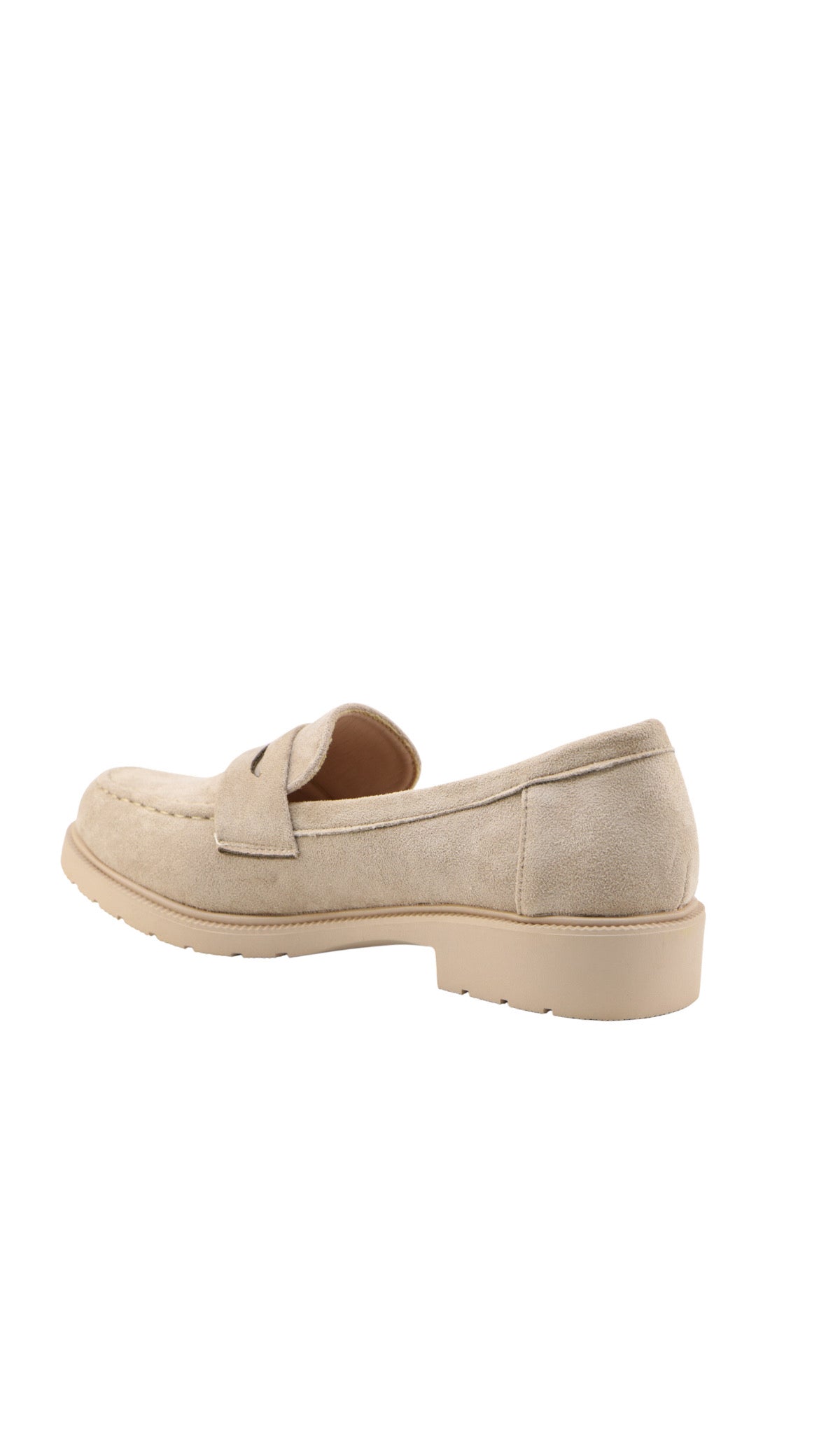 ZOE LOAFER - BEIGE SUEDE