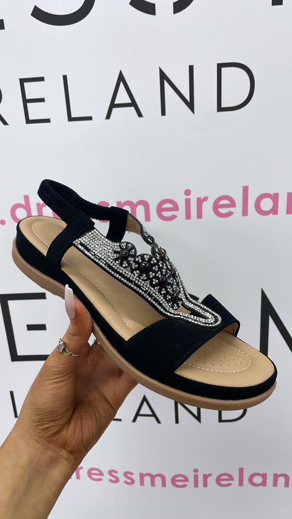 LOUISE BLACK SANDAL