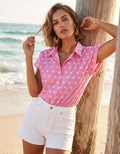 Esme Pink Polka Dot Shirt