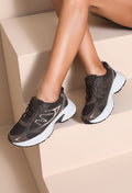 Gloria Chunky Trainers – Brown