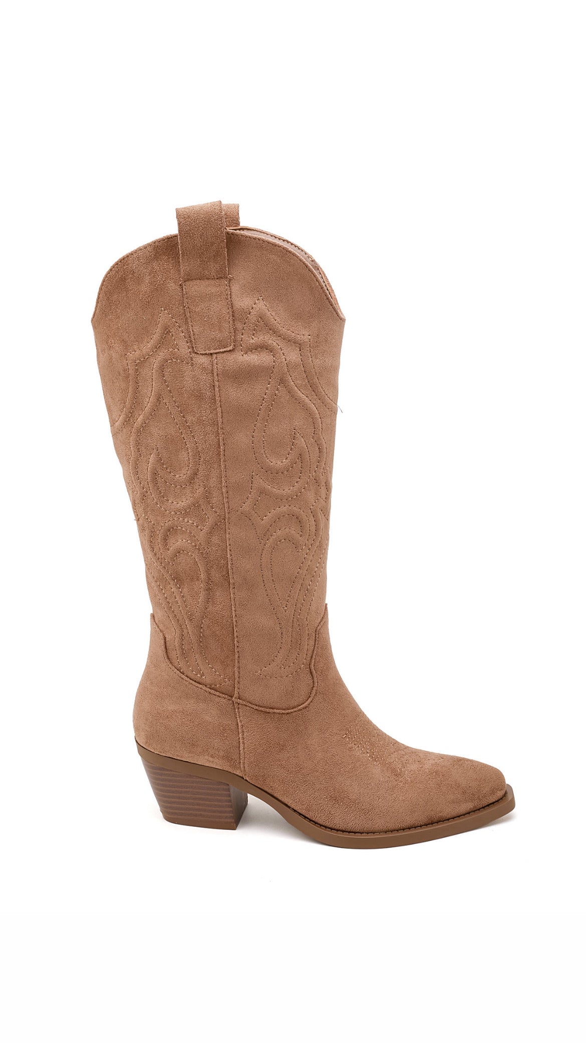 ROSIE COWBOY WESTERN BOOTS - CAMEL