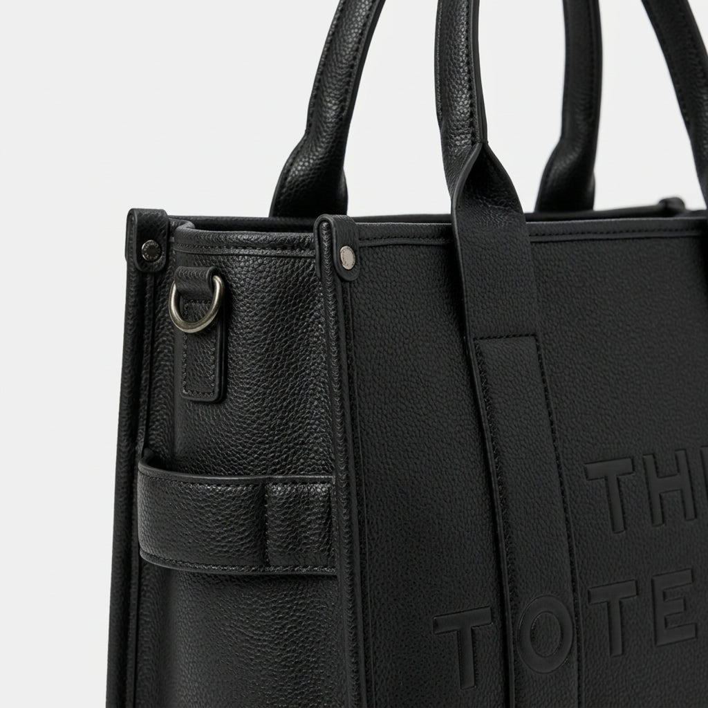 RIA Structured Tote Bag - Black