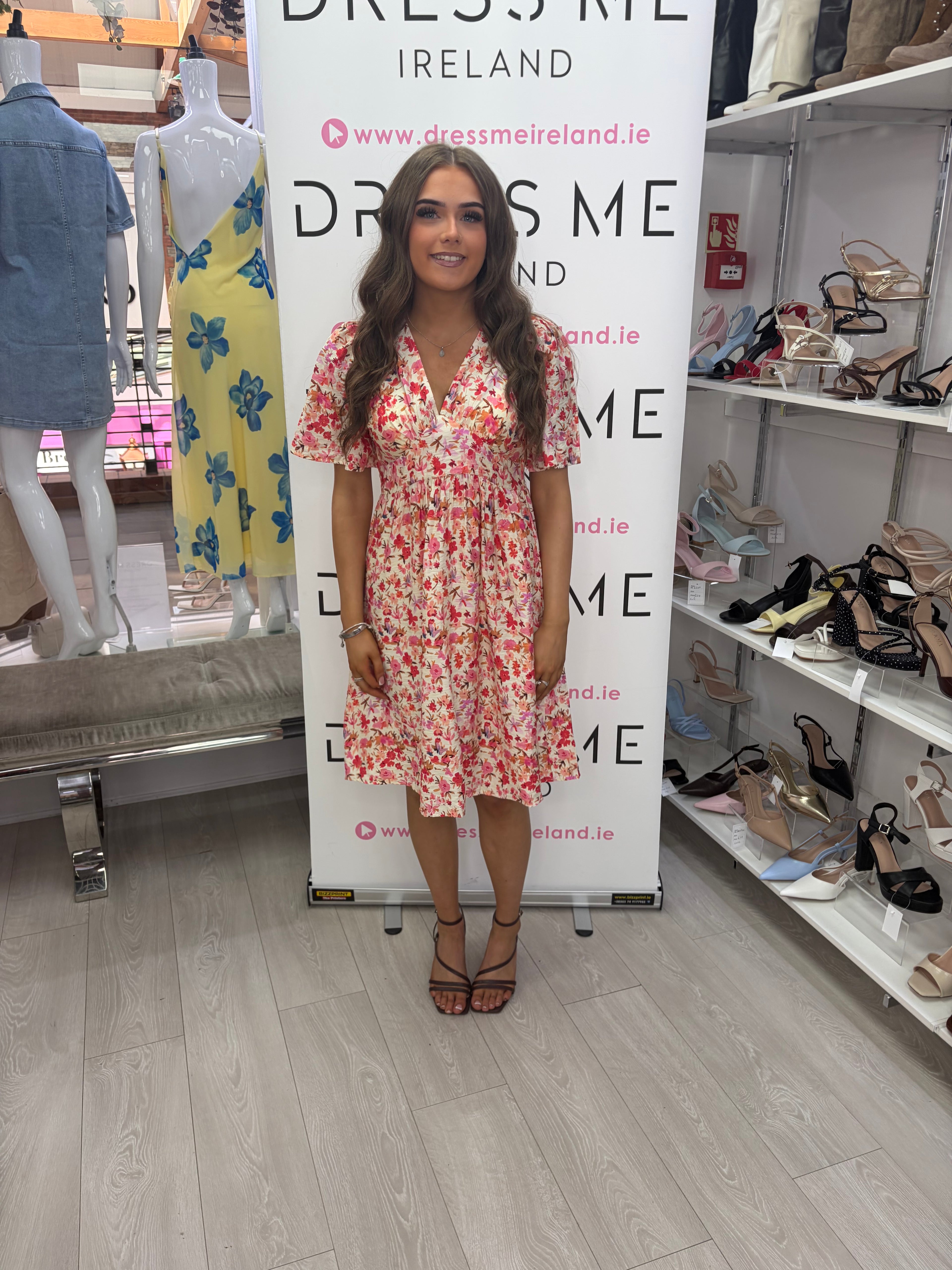 Sunny Dress – Pink Floral Mini Dress