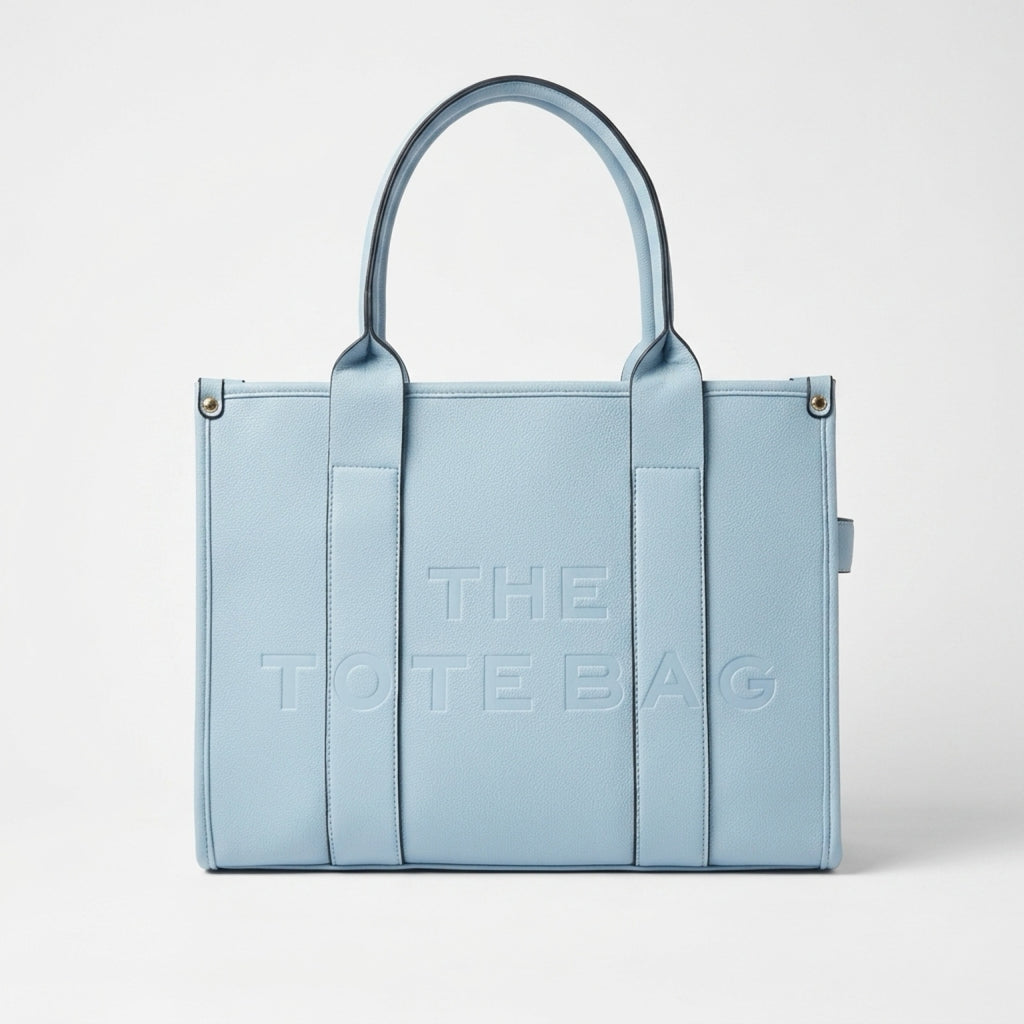 RIA Structured Tote Bag - Blue