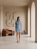 Katie Dress – Light Wash Denim Shirt Dress