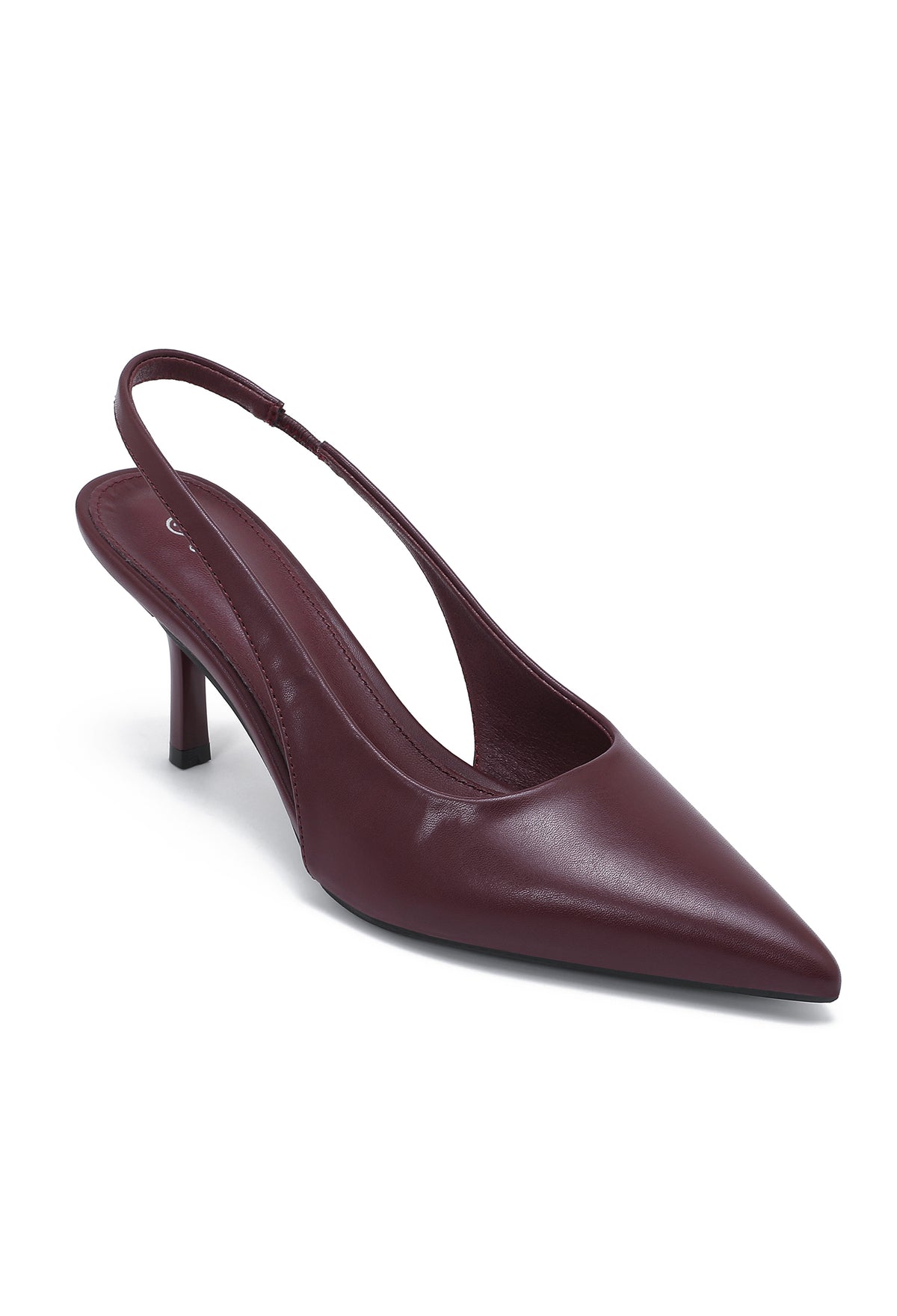 Miranda Slingback Heels – Wine