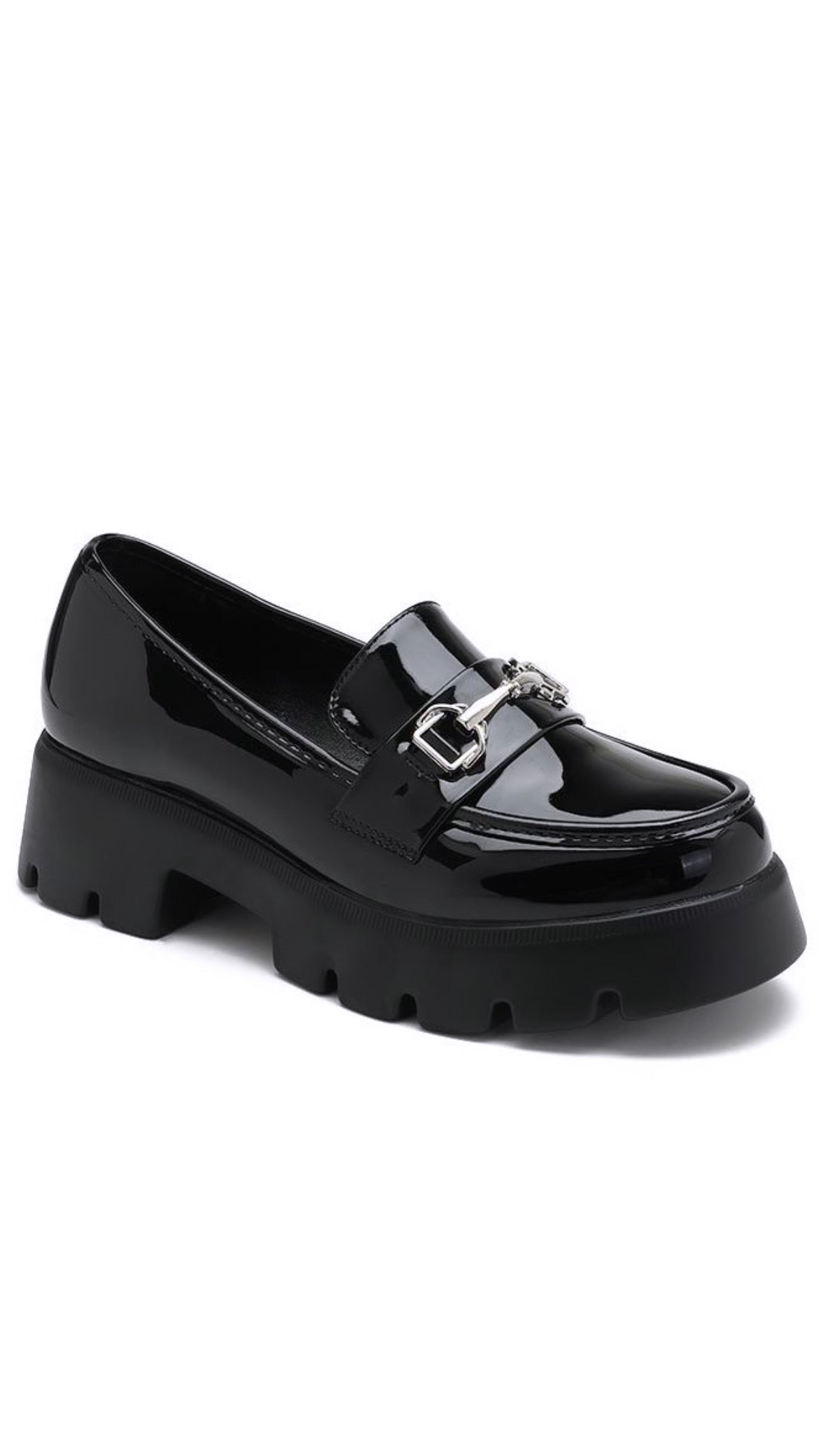 ZARA LOAFER BLACK PU