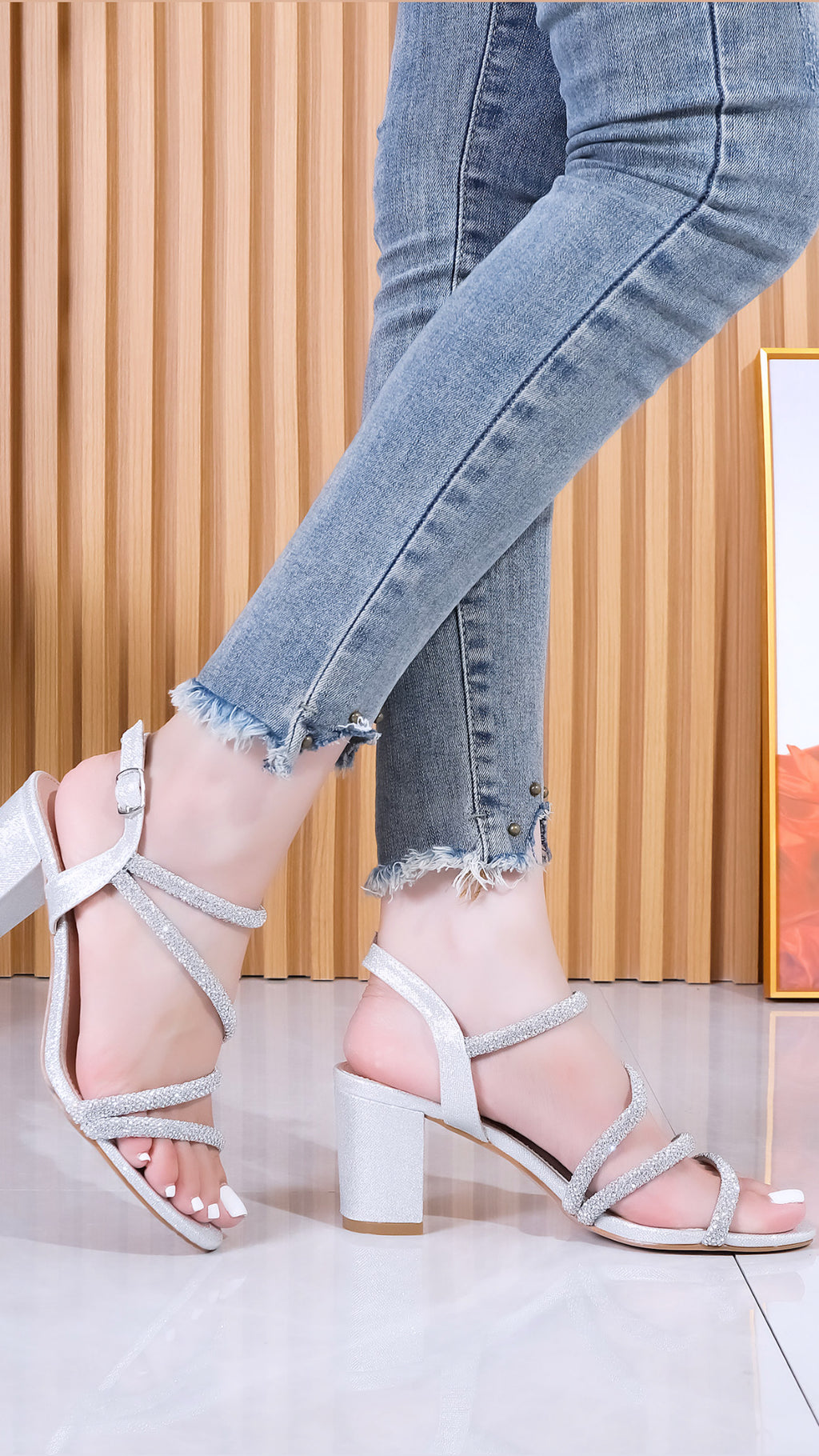 CIARA HEELS - SILVER