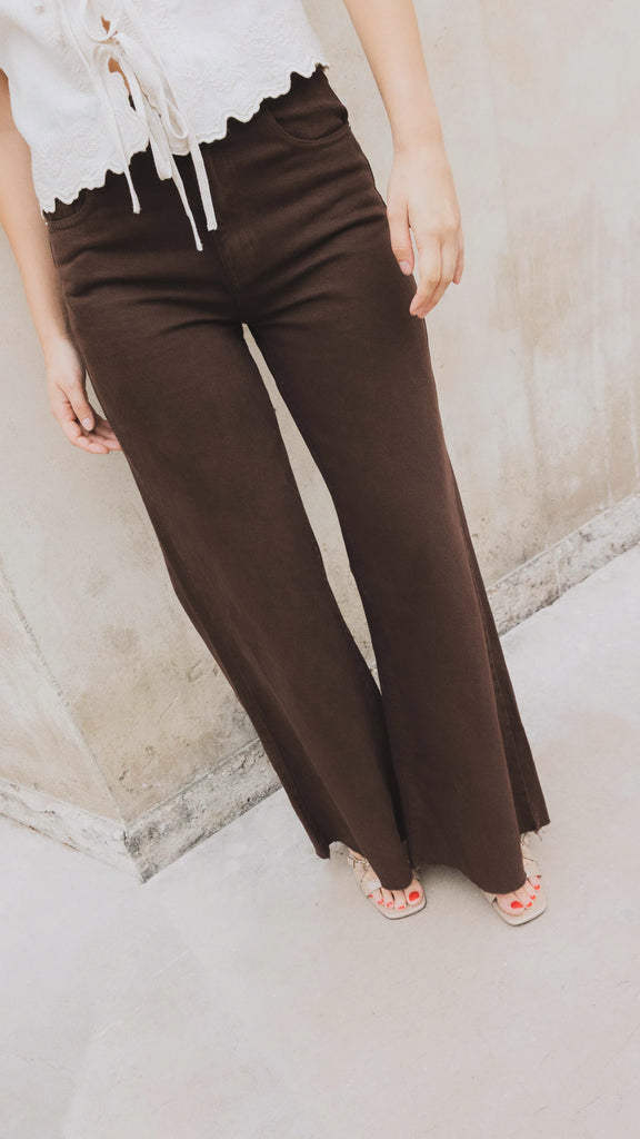 MAXINE BROWN FLARE JEANS