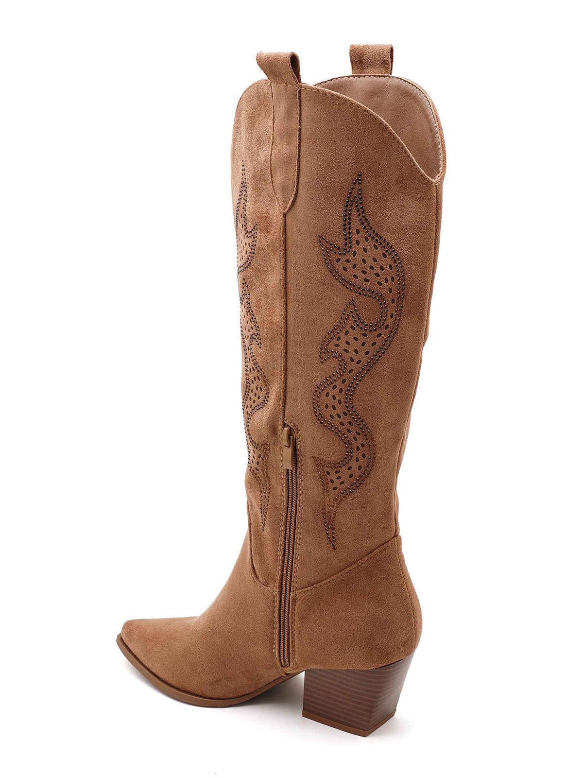 Cassidy Western Knee-High Cowboy Boots – Camel