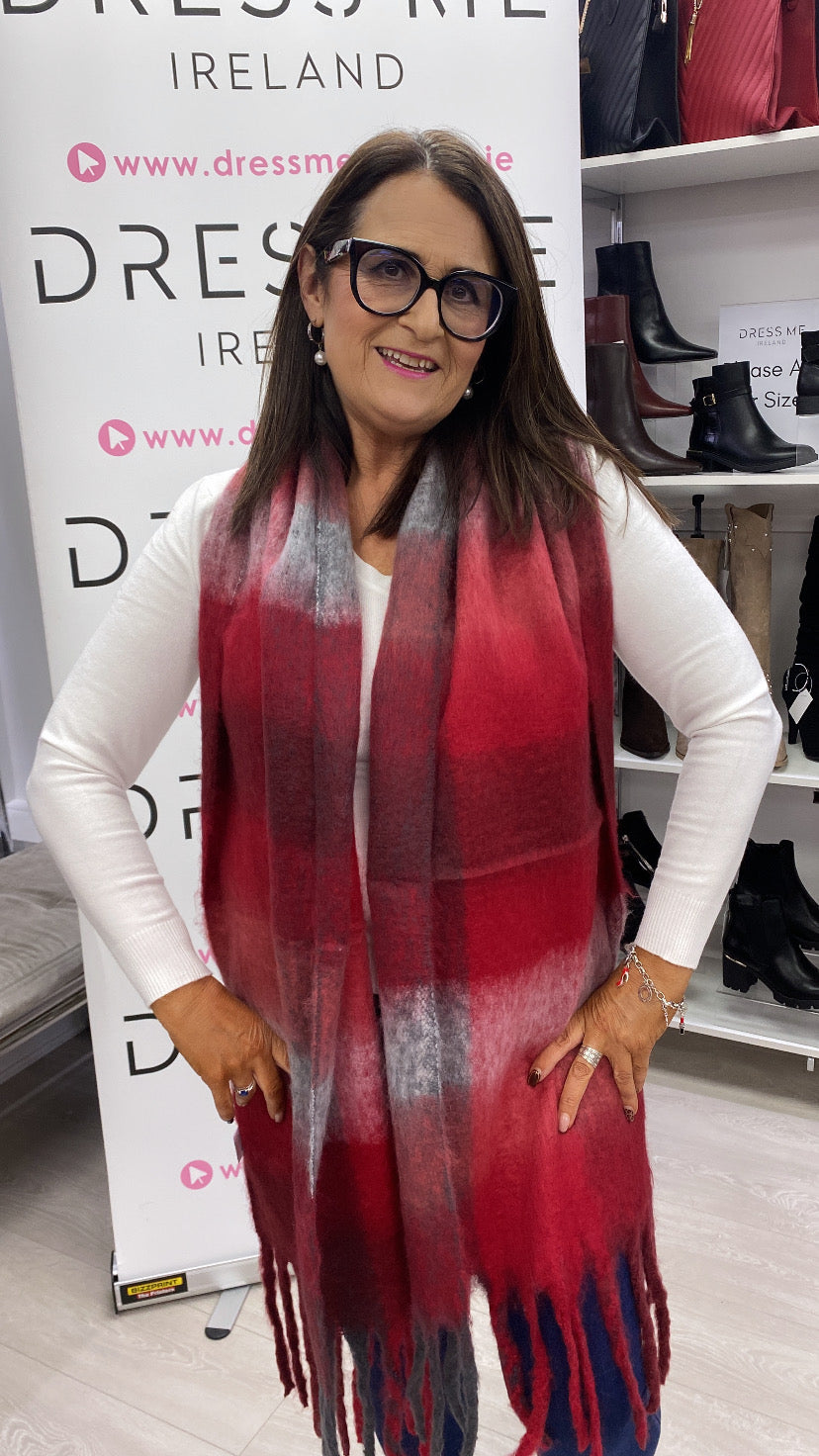 LANA SCARF - BURGANDY