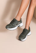 Gloria Chunky Trainers – Green