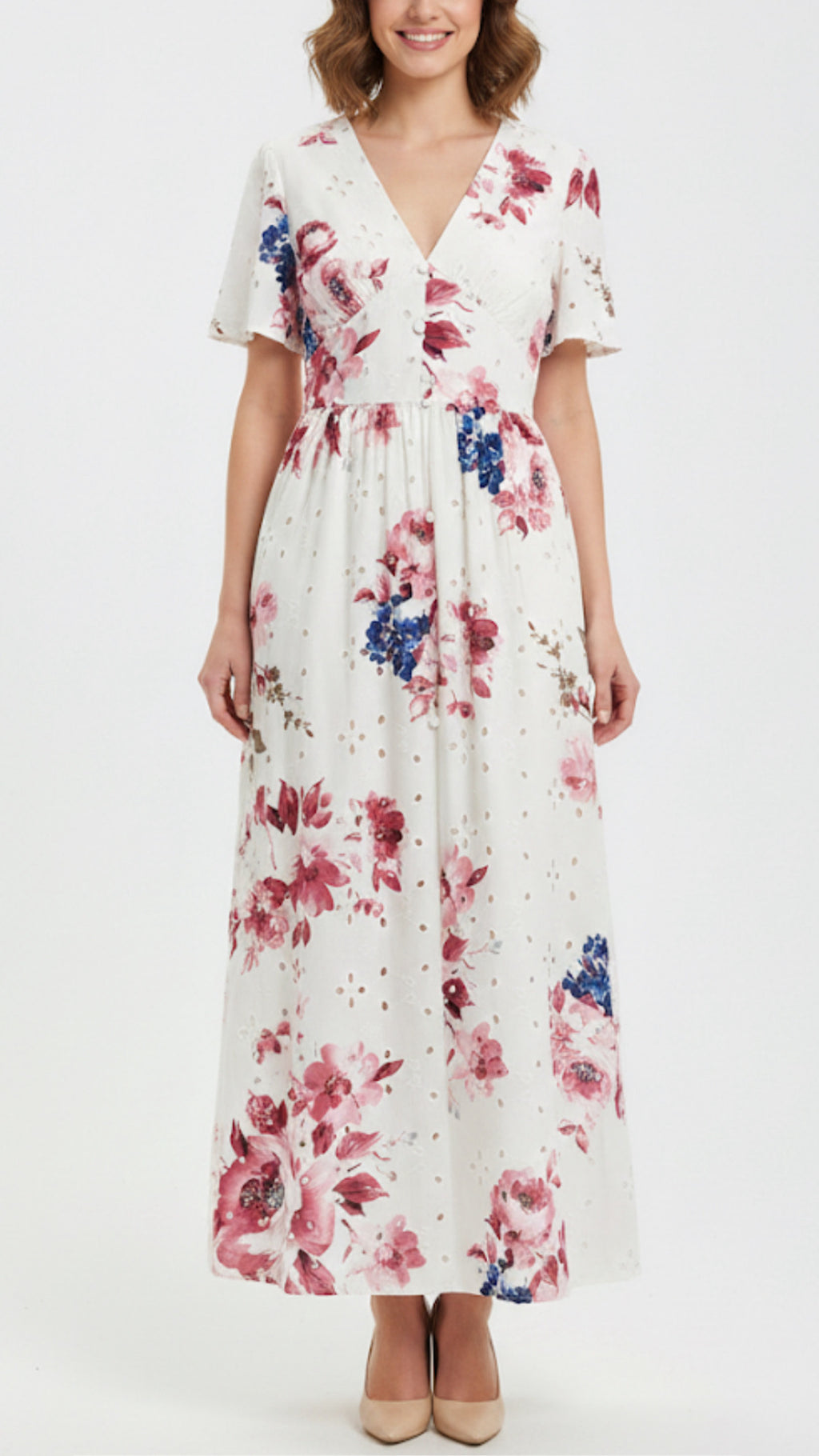 Eve Floral Print Maxi Dress