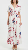 Eve Floral Print Maxi Dress