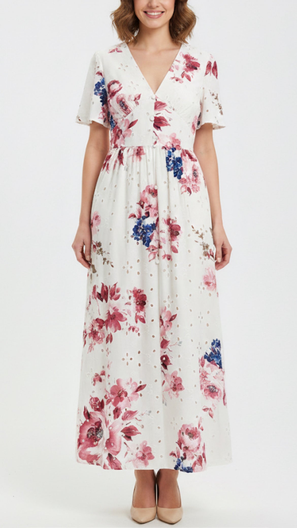 Eve Floral Print Maxi Dress