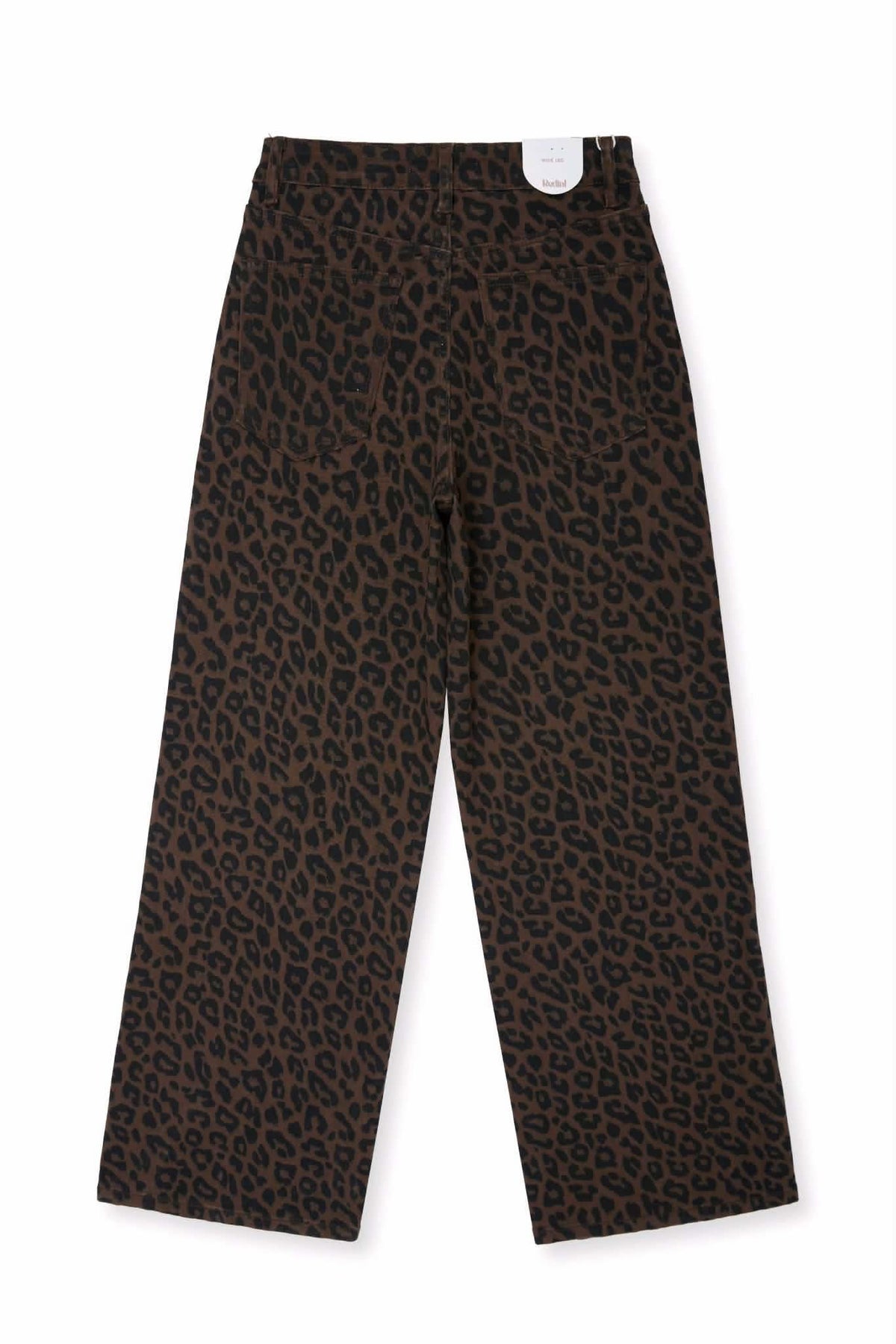 FREYA Leopard Print Wide-Leg Jeans