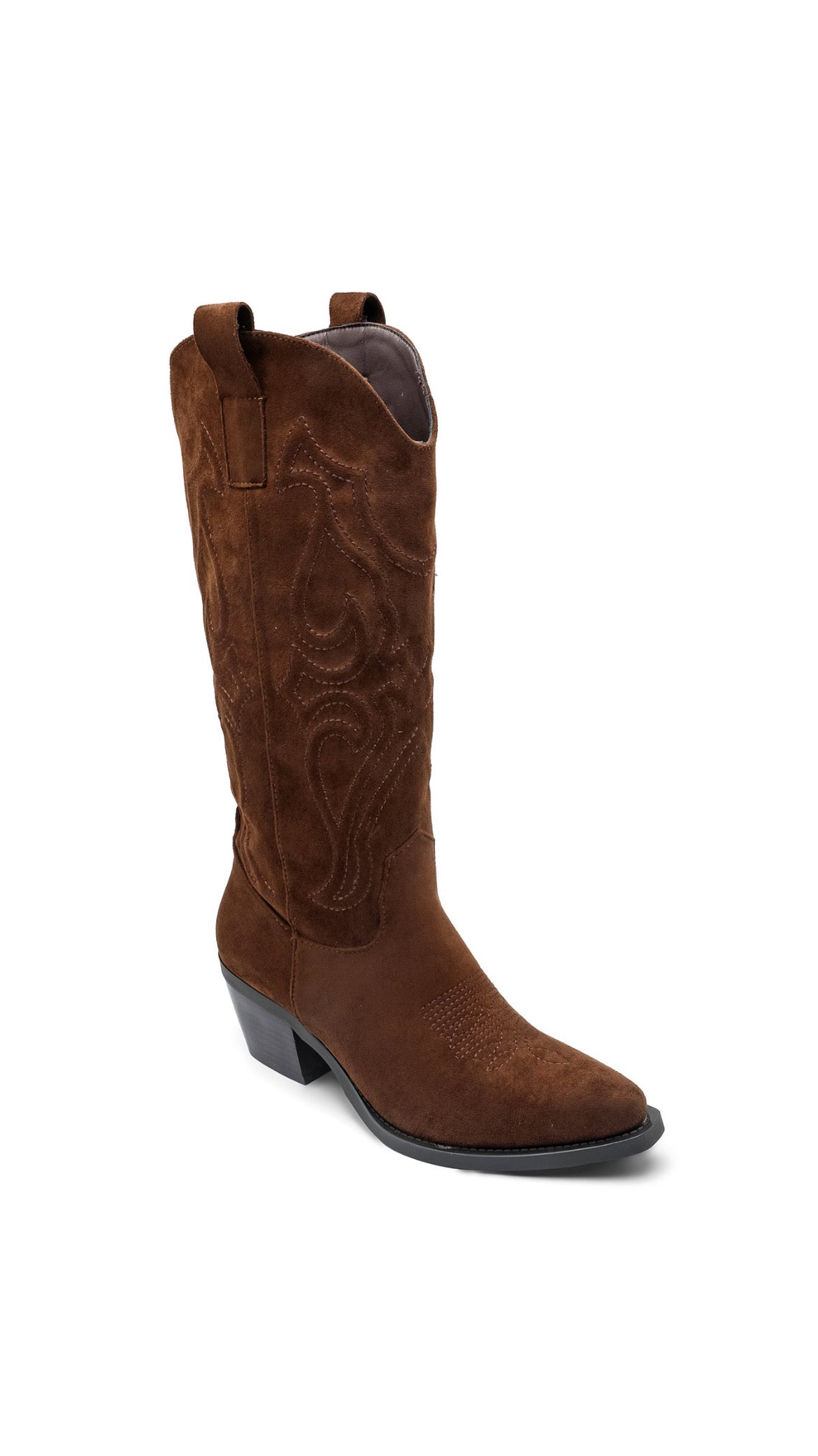 ROSIE COWBOY WESTERN BOOTS - BROWN