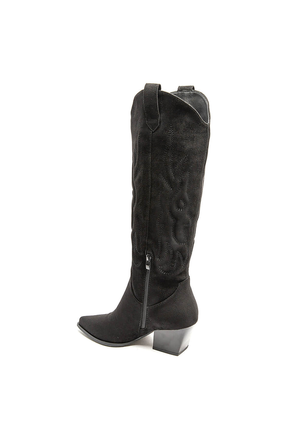 EVE COWBOY WESTERN BOOTS - BLACK