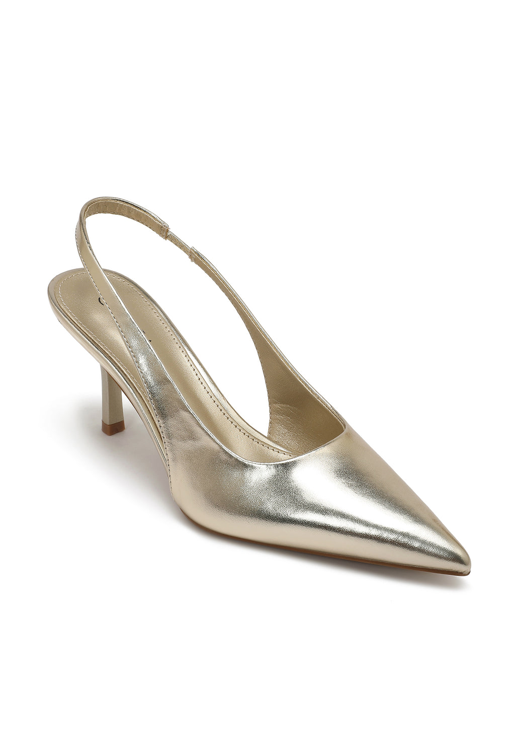 Miranda Slingback Heels – Gold