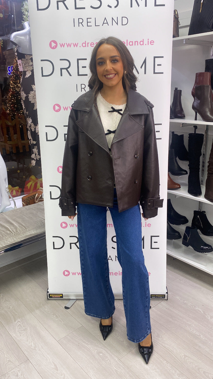 CARRIE JACKET - BROWN