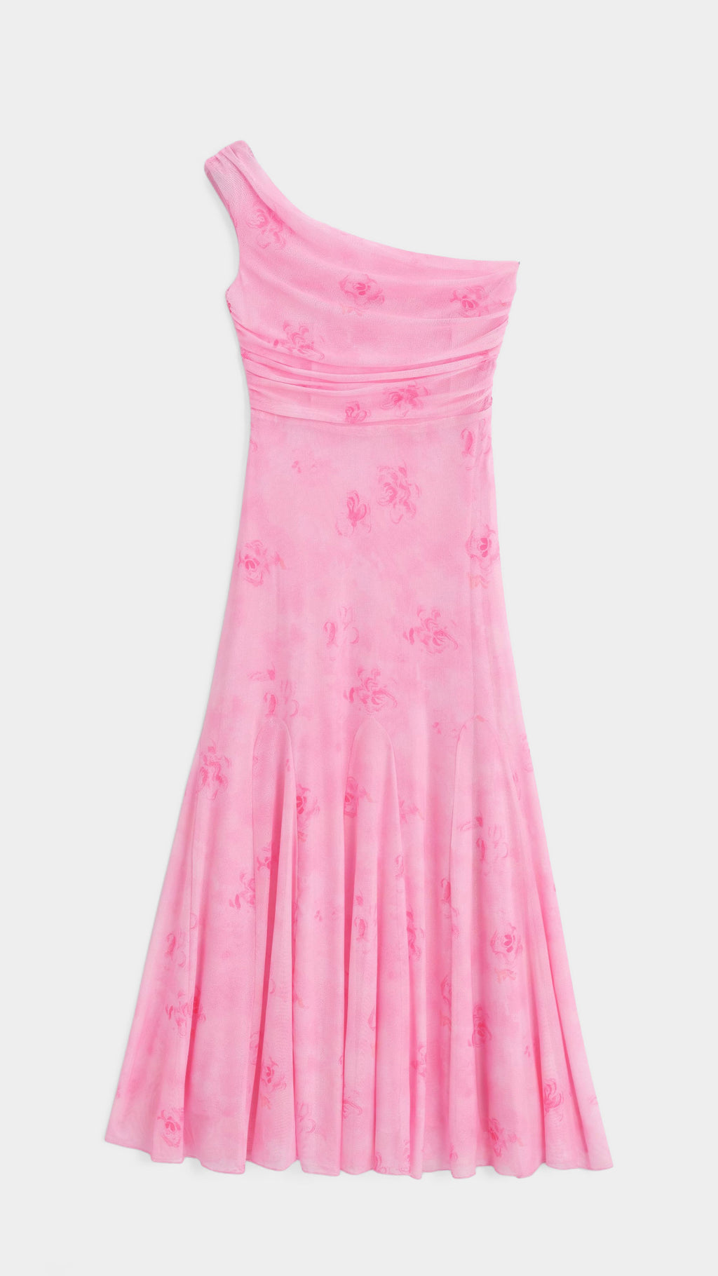 Lorriane Pink Floral Maxi Dress