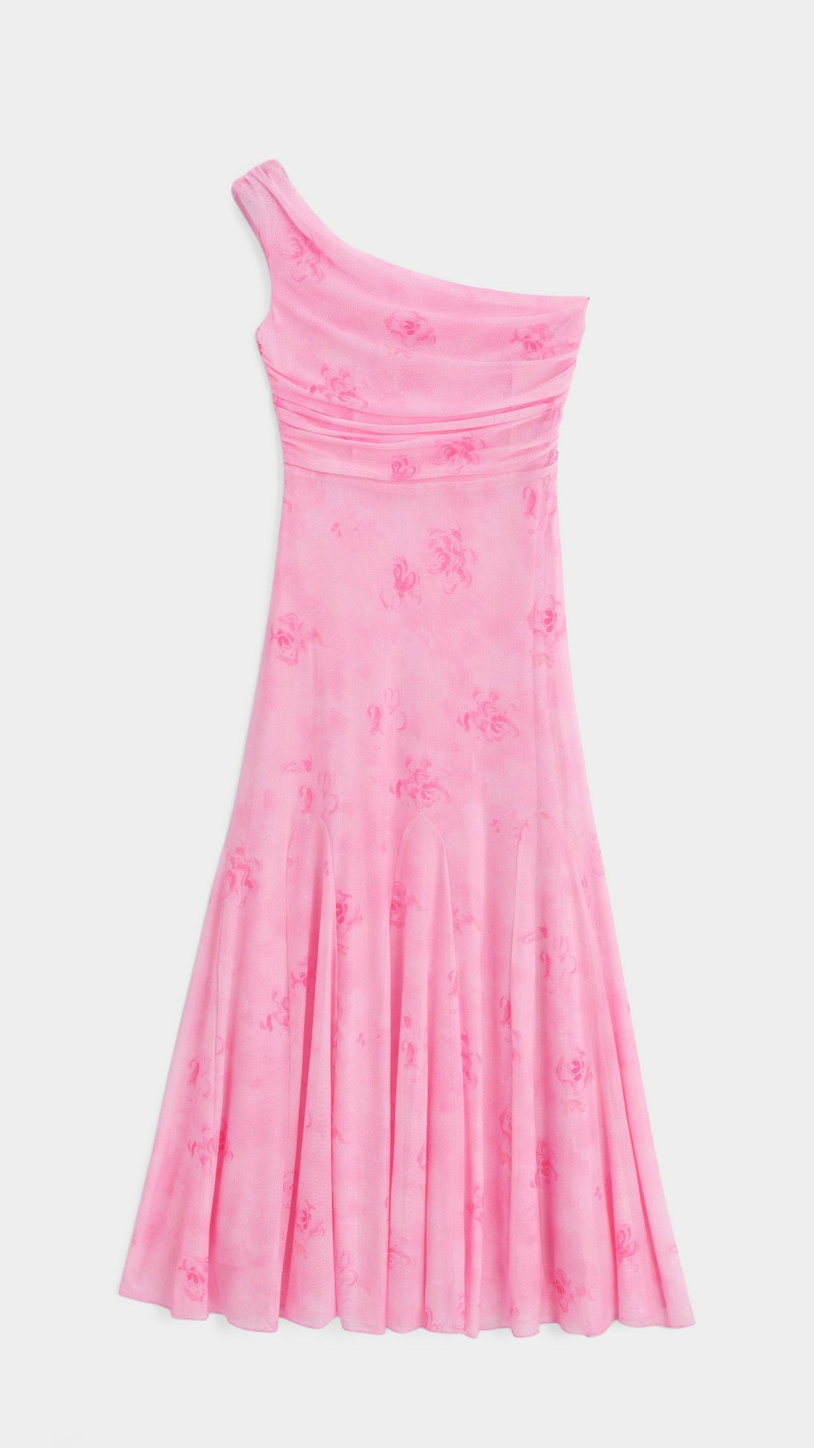 Lorriane Pink Floral Maxi Dress