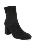 Simone Suedette Block Heel Ankle Boots – Black