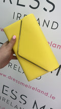 LOLA CLUTCH BAG - LEMON