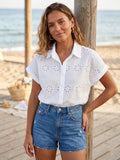 Isa White Broderie Shirt